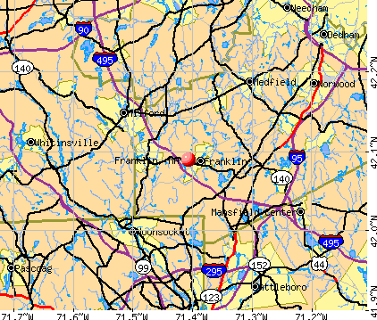Franklin, MA map