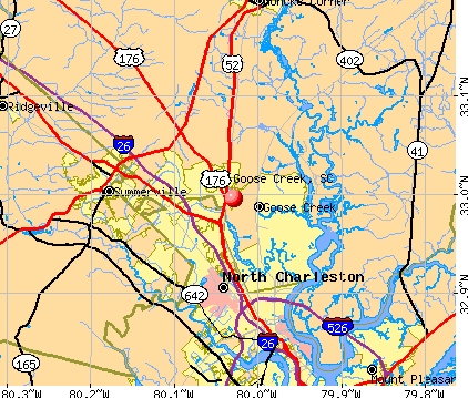 Goose Creek, SC map