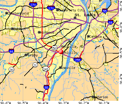 Mehlville, MO map