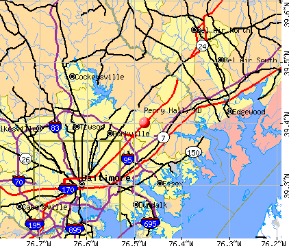 Perry Hall, MD map