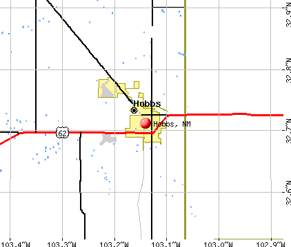 Hobbs, NM map