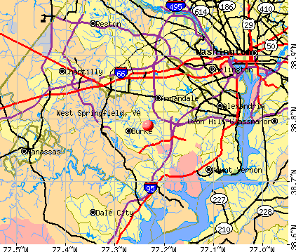 West Springfield, VA map
