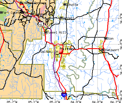 Dalton, GA map