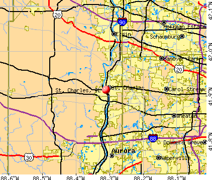 St. Charles, IL map