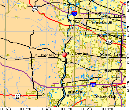 St Charles Illinois Map St. Charles, Illinois (Il 60174) Profile: Population, Maps, Real Estate,  Averages, Homes, Statistics, Relocation, Travel, Jobs, Hospitals, Schools,  Crime, Moving, Houses, News, Sex Offenders