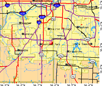 Leawood, KS map