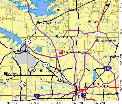 Farmers Branch, TX map