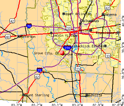 Grove City, OH map