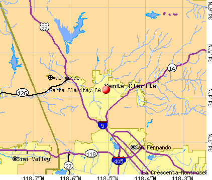 Santa Clarita, CA map