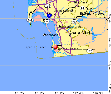 Imperial Beach, CA map