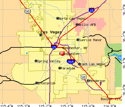 Winchester, NV map