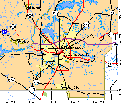 Tallahassee, FL map
