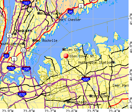 Glen Cove, NY map