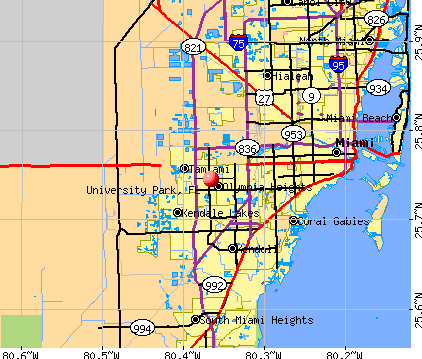 University Park, FL map