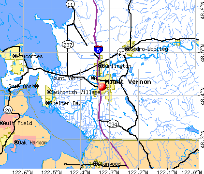 Mount Vernon, WA map