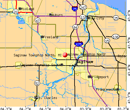 Saginaw Township North, MI map