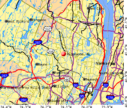 Ridgewood, NJ map