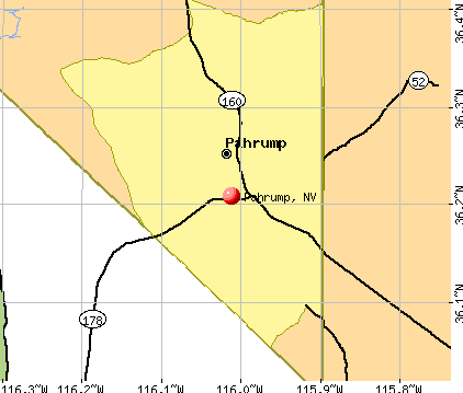 Pahrump, NV map