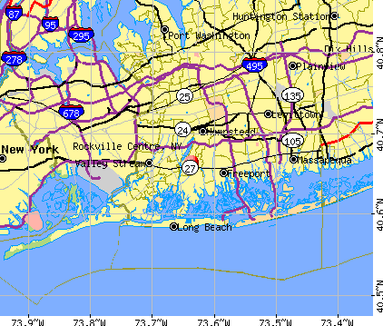 Rockville Centre, NY map