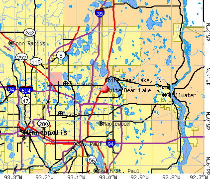 White Bear Lake, MN map