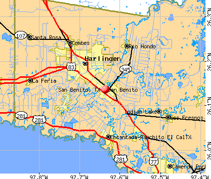 San Benito, TX map