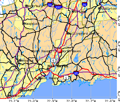 North Haven, CT map