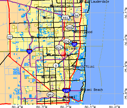 Norland, FL map