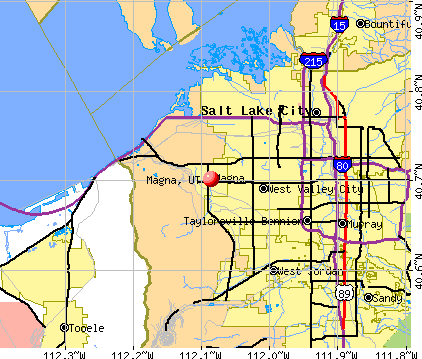 Magna, UT map