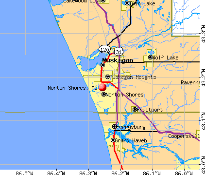Norton Shores, MI map