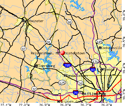 Reisterstown, MD map
