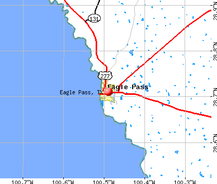 Eagle Pass, TX map