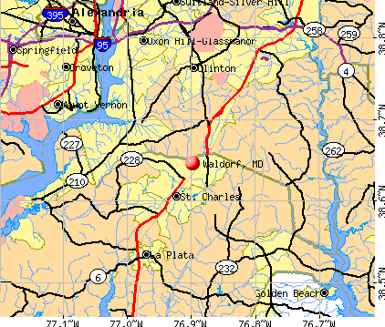 Waldorf, MD map