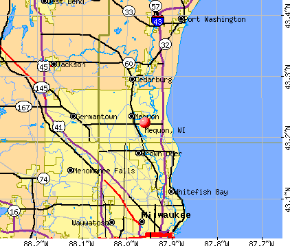 Mequon, WI map