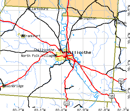 Chillicothe, OH map