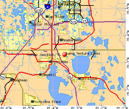 Yeehaw Junction, FL map