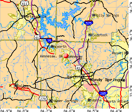 Kennesaw, GA map