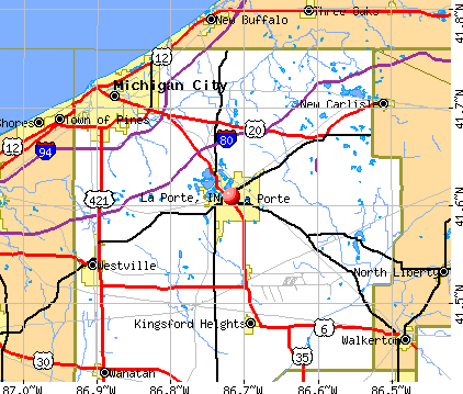 La Porte, IN map