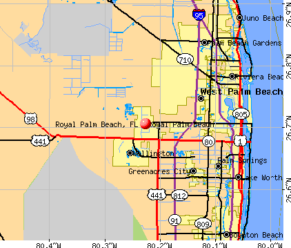 Royal Palm Beach, FL map