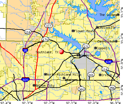 Southlake, TX map
