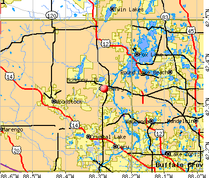 McHenry, IL map