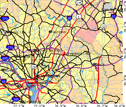 Greenbelt, MD map
