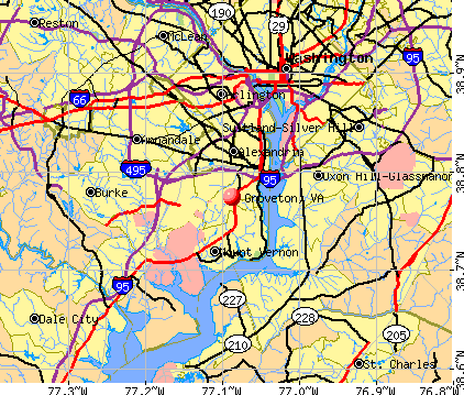 Groveton, VA map