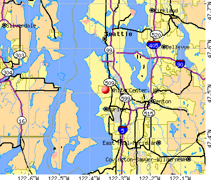 White Center, WA map