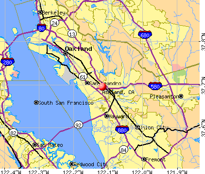Ashland, CA map