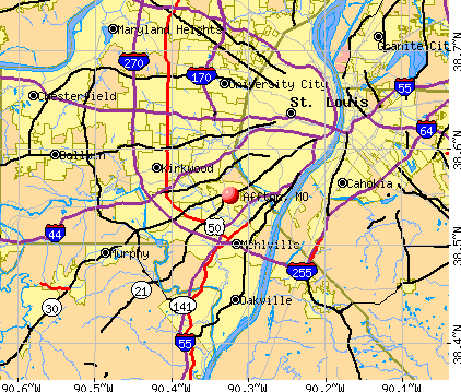 Affton, MO map