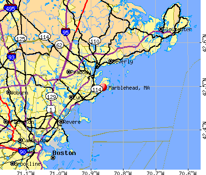 Marblehead, MA map