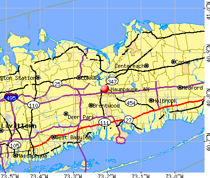 Hauppauge, NY map