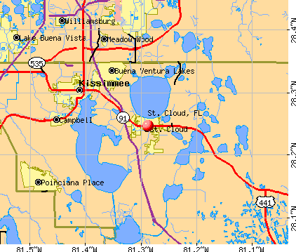 St. Cloud, FL map