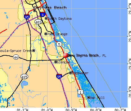 New Smyrna Beach Maps