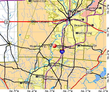 Miamisburg, OH map